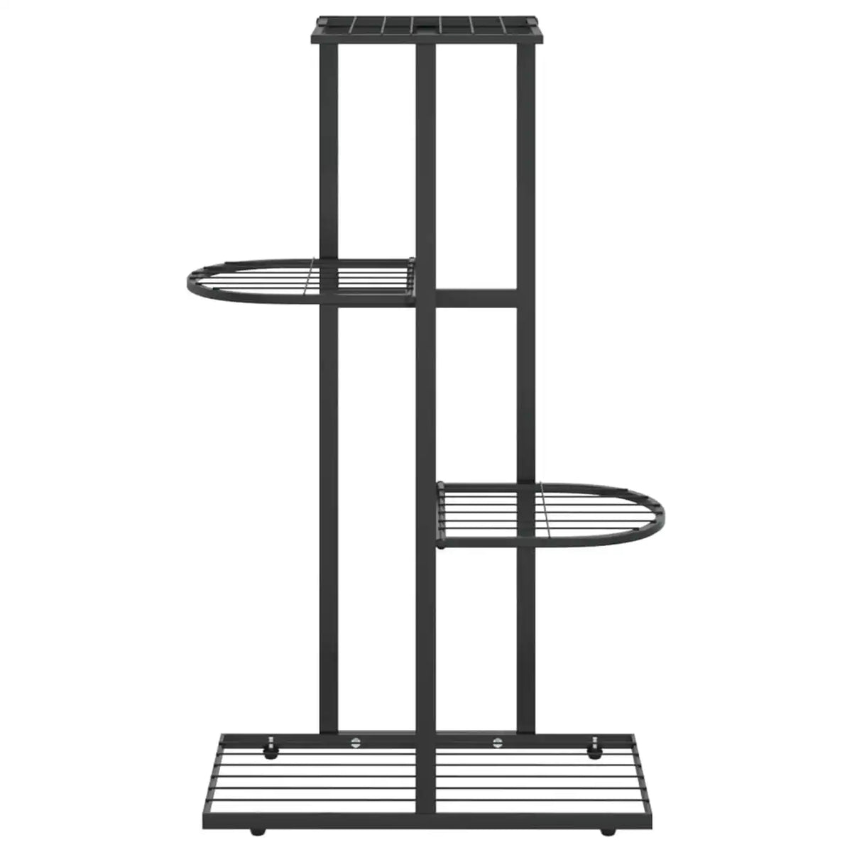Support à plantes Minghou - 4 niveaux pour 5 pots - 22,1 × 42,9 × 76 cm - Noir