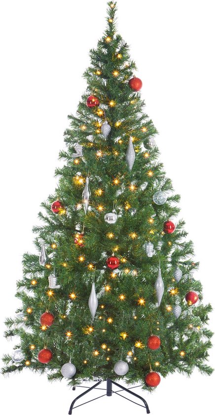 Casaria Artificial Christmas Tree - Arbre de Noël - 180cm avec lumières de Noël