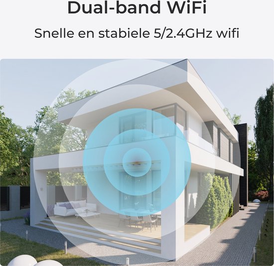 Caméra de sécurité compacte d'extérieur Reolink 2K 4 MP, Wi-Fi 2,4/5 GHz, détection de personnes/véhicules/animaux, vision nocturne en couleur