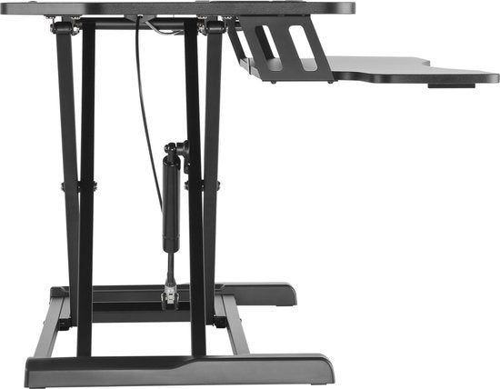 Bureau élévateur poste de travail assis-debout - bureau ergonomique réglable en hauteur - largeur 95 cm