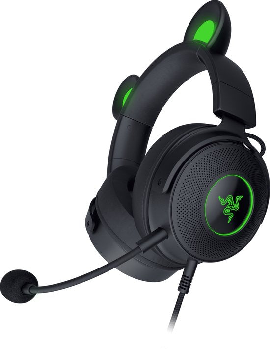 Razer Kraken Kitty V2 Pro - Casque gaming - Son surround 7.1 - RGB - Noir - PC, Mac et PlayStation