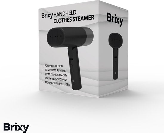 Brixy Clothes Steamer - Powerful Hand Steamer - Steamer Clothes and Furniture - Including Storage Bag - Anthracite