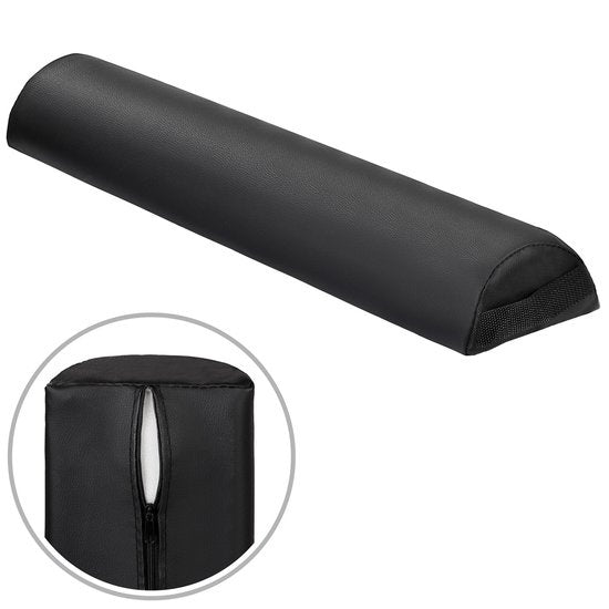 tectake - coussins de massage - set de rouleaux de support - couleur noir - 404370