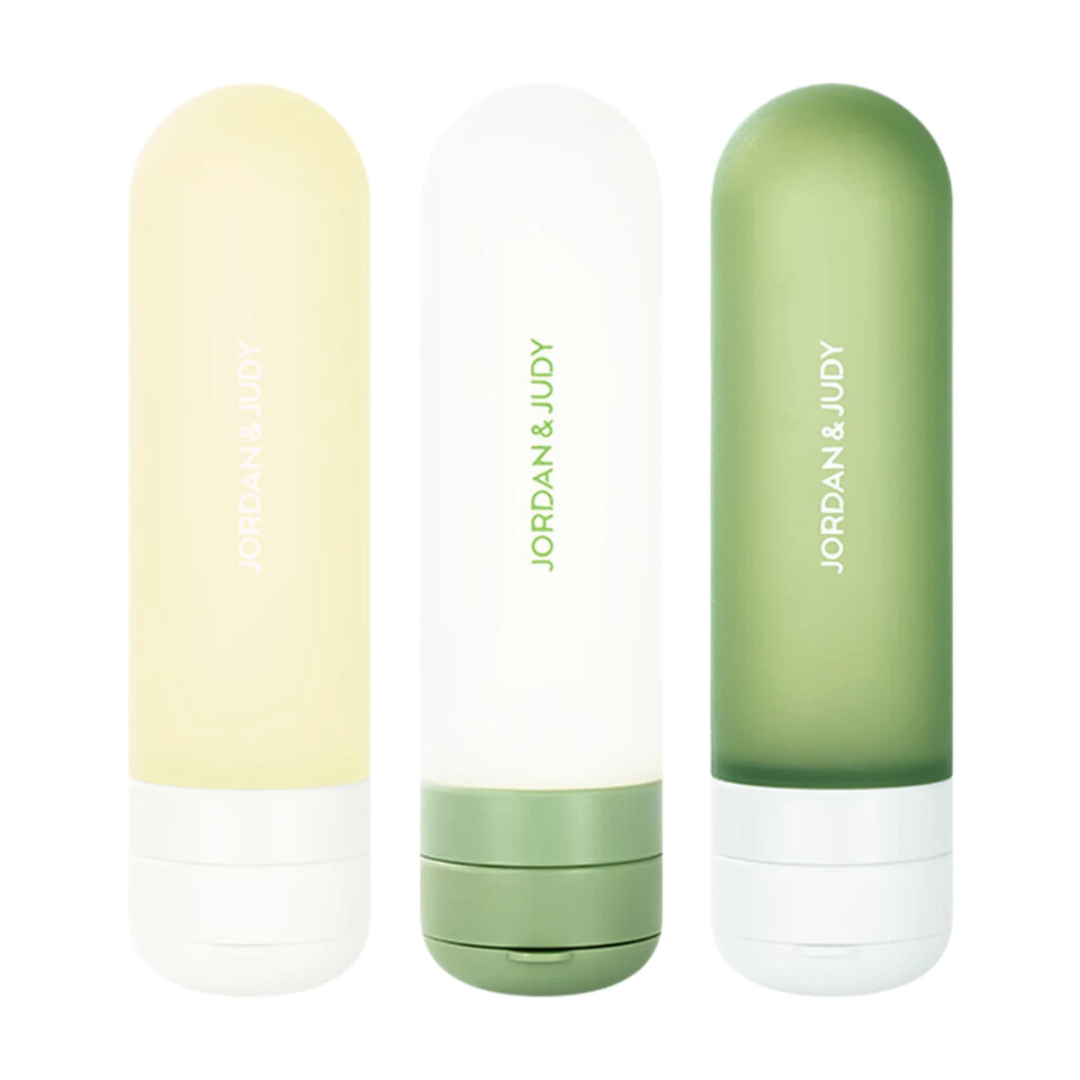 JORDAN&JUDY Flacons de voyage rechargeables en silicone - 50 ml - Réutilisables, étanches