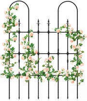 Coast Plant Rack for Climbing Plants and Roses - 146 x 186 cm - Support de jardin en métal noir pour fleurs, légumes et plantes grimpantes