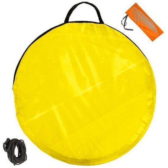 Tente de plage pop up abri de plage vert-gris 401682