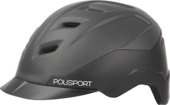 Casque de vélo Polisport E-city Speed Pedelec - L (59 à 61 cm) Adapté aux cyclomoteurs - Noir