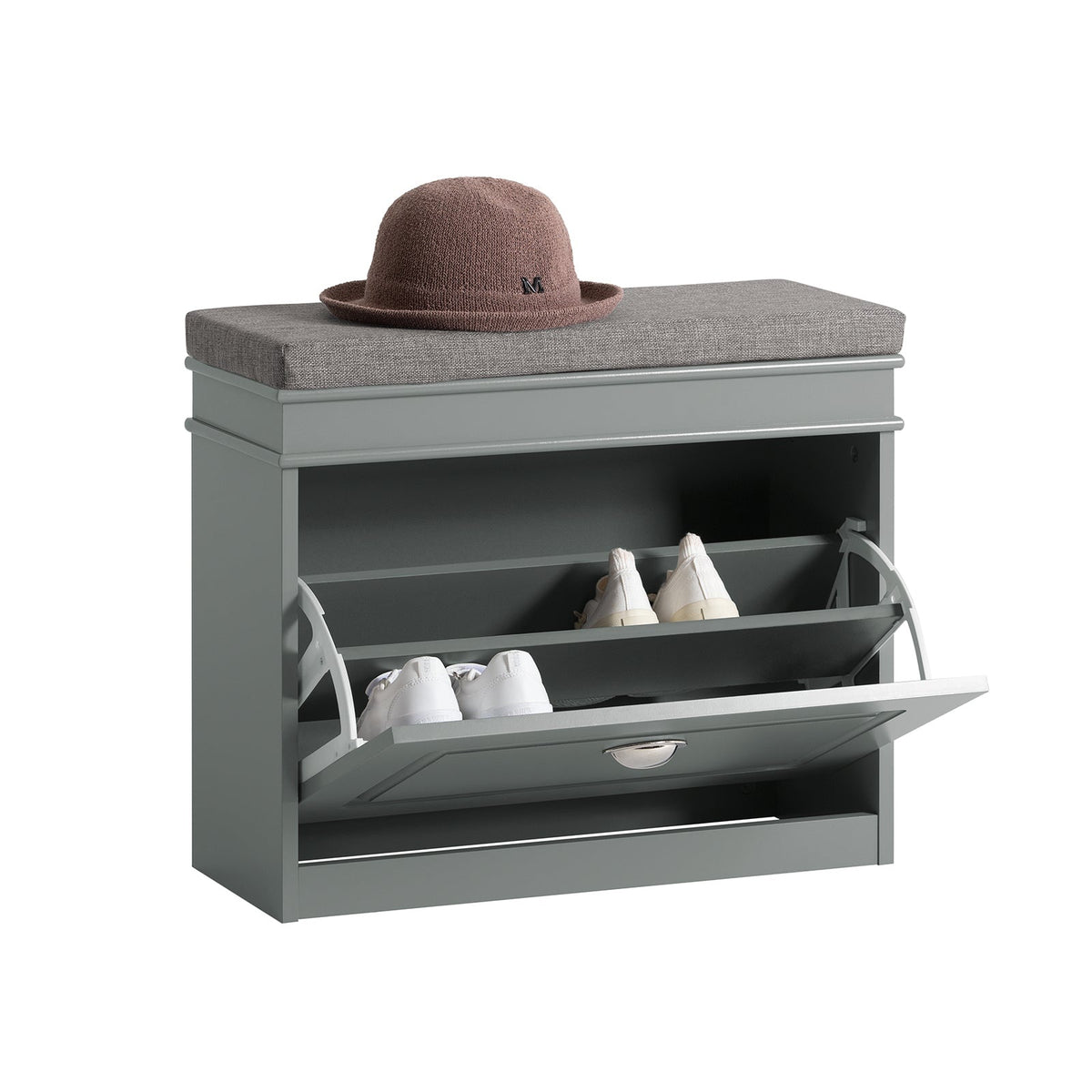 Meuble à chaussures - So Buy - avec siège - 61 x 24 x 51 cm - Gris