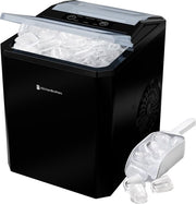 Machine à glaçons - KitchenBrothers - 1L - Avec pelle à glace - Easy Clean - 9 glaçons en 8 min. - Noir