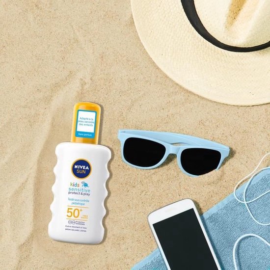 NIVEA SUN Babies & Kids Sensitive UV Sun Protection Spray - Bébé et enfant - SPF 50 - Spray solaire - Protection solaire - 200ml