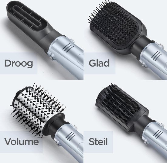 Brosse-sèche-cheveux 4 en 1 BaByliss Hydro Fusion AS774E - 1 000 W - Système ionique double - Appareil multifonction avec 4 embouts - Jet d'air froid