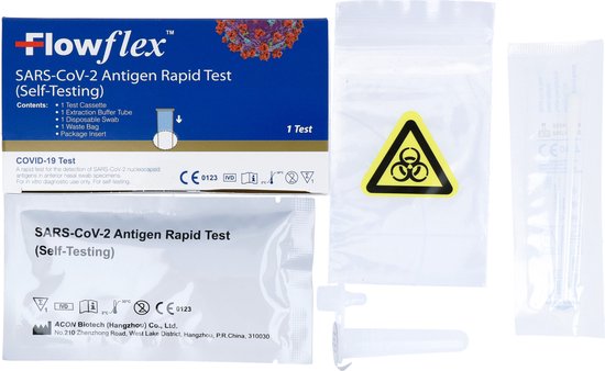 Test rapide Acon FlowFlex – 1 unité – Autotest antigénique Covid-19