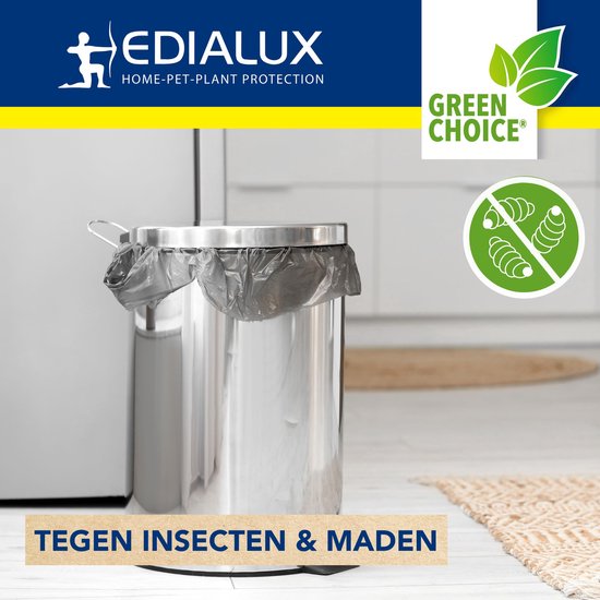 Edialux Bio-Containerfris : poudre à saupoudrer contre les odeurs et les asticots, pour bacs à déchets verts, conteneurs à déchets verts et bacs à compost ; absorbe l'humidité, aide à lutter contre la moisissure et la pourriture ; parfum de lavande ; 600