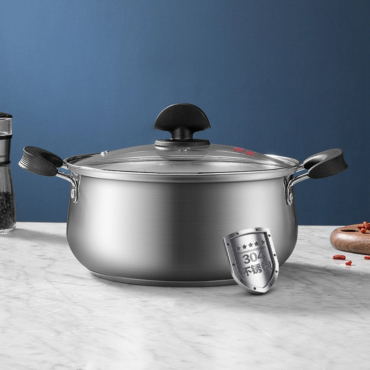 Casserole et faitout Cooker King – 20 cm – Sans revêtement antiadhésif – Compatible avec l'induction et le gaz