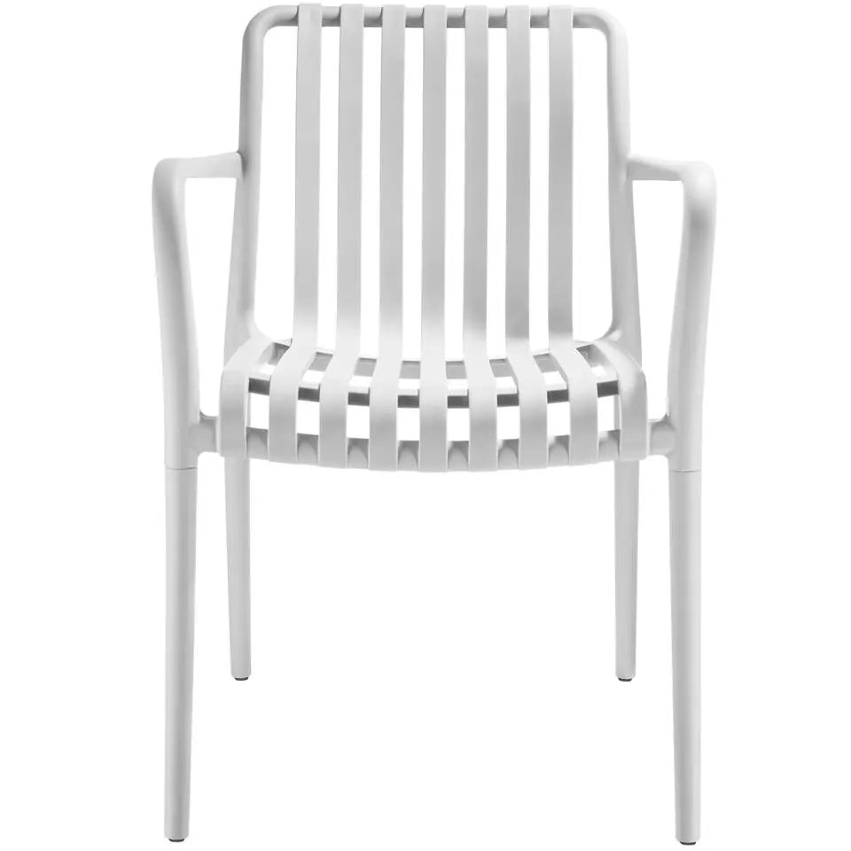Tectake Chaises de jardin Alcudia, lot de 2 - Résistantes aux intempéries - Empilables - En plastique