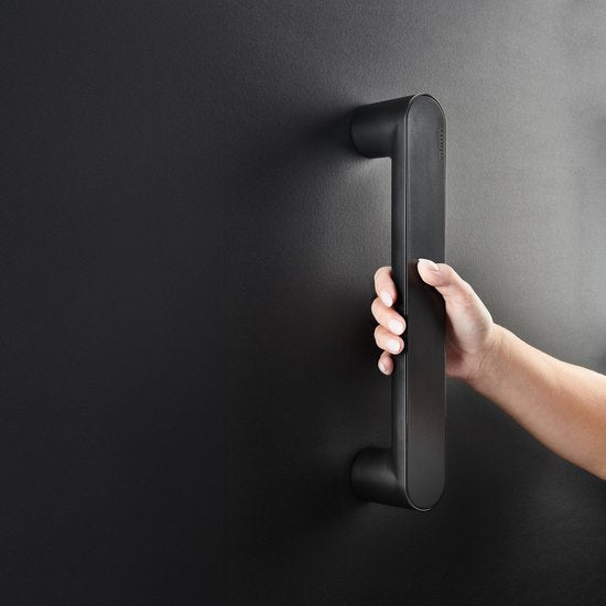 Barre d'appui murale VITILITY ID - Noir charbon - Barre d'appui pour toilettes - Noir 35 cm
