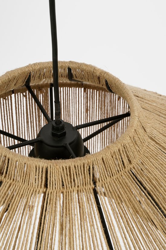 Mica Decorations Elsa Lampe suspendue - H28 x Ø50 cm - Jute - Marron clair