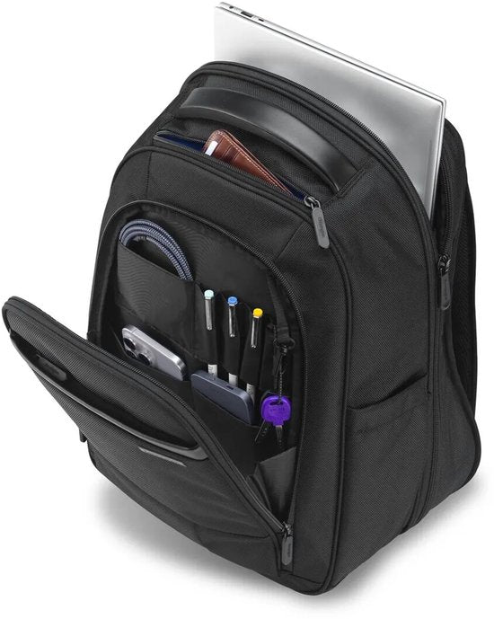 Sac à dos Kensington Contour™ 2.0 15,6 pouces - Matériau durable et hydrofuge - Ergonomique - Noir