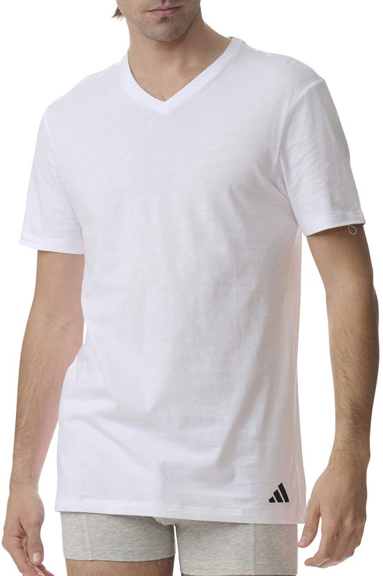 T-shirt à col en V Adidas pour homme (lot de 3) - Taille XXL