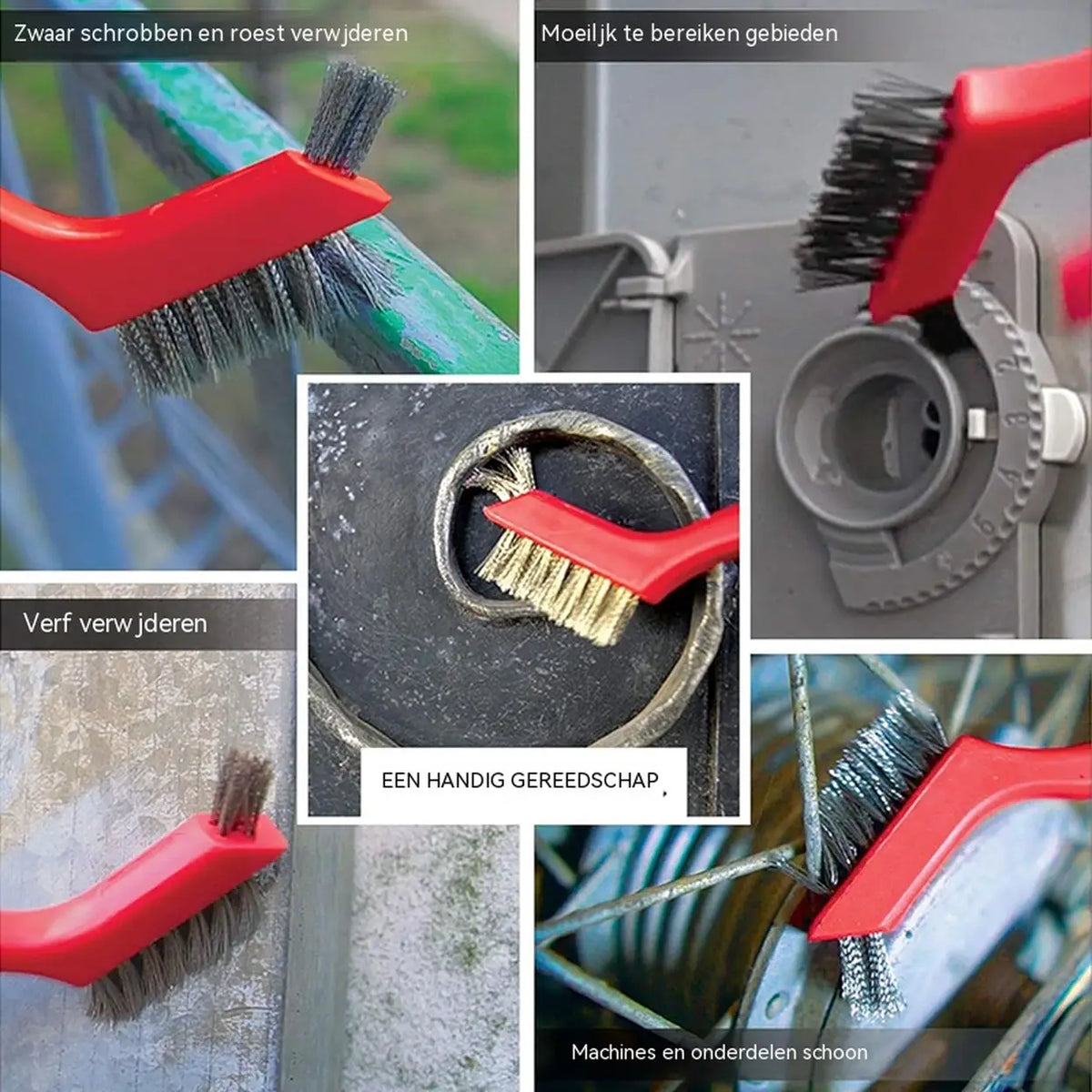 Ensemble de brosses en acier JORDAN&JUDY - 6 pièces - multicolores - cuisine