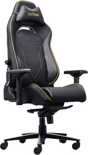 Trust GXT 721 Ruya Pro - Fauteuil gaming haut de gamme et confortable - Accoudoirs 4D - Soutien lombaire intégré - Réglable jusqu'à 150 kg - Noir