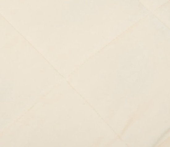 vidaXL - Couverture lestée - 200 x 200 cm - 9 kg - tissu - couleur crème clair