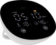Smartwares FGA-13950 Moniteur de qualité de l'air - CO₂, dioxyde de carbone, température et humidité - Capteur et batterie de 10 ans - Indication de couleur LED, alarme de ventilation - Pour la maison, le bureau, la chambre à coucher, l'école, l'environne