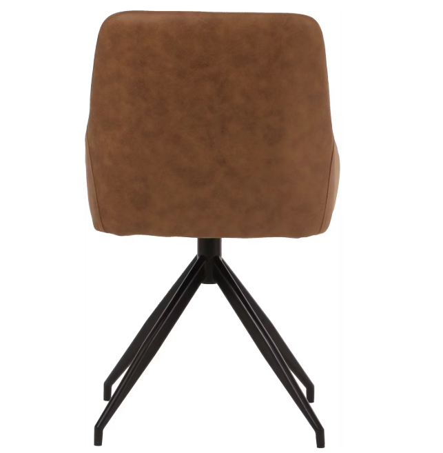 Dutchbone Chaise de salle à manger Laurel Champagne 60x51x85 cm - Pivotant à 360