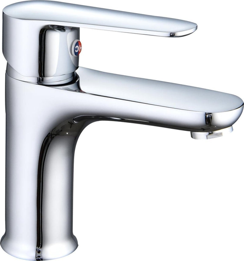 Robinet de salle de bain Inspire Argent avec raccords - Robinet de lavabo - Argent