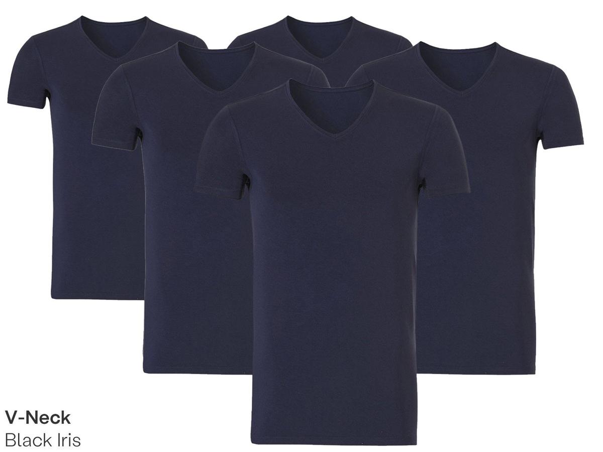 T-shirt Ten Cate Basic pour homme - Col rond ou en V - taille 2XL - Blanc