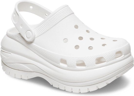 Sabots Crocs Classic Mega Crush blancs, pointures EU 39-40, pour homme