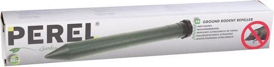 Perel exterminateur de taupes - ultrasons - vibrations - fonctionne sur piles (non fournies), ± 1000 m².