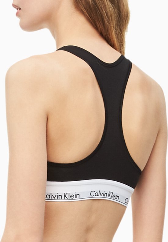 Haut Calvin Klein Modern Cotton pour femme - Noir - Taille M