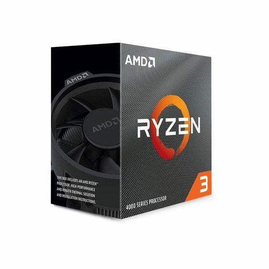 AMD Ryzen 3 4100 en boîte - Processeur pour ordinateur de bureau - CPU - 4 cœurs - 8 threads - 3,8 GHz/4 GHz - Socket AM4 - Refroidisseur inclus