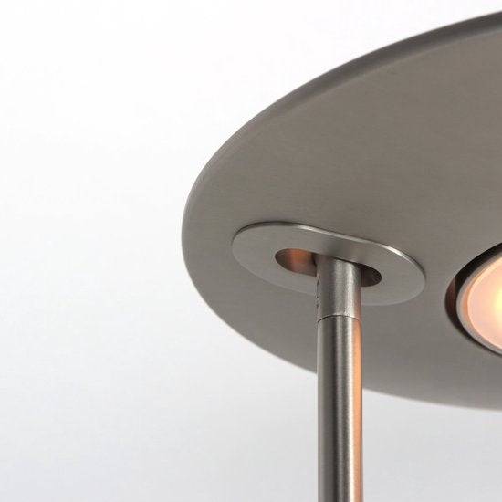 Lampadaire Zenith 2 4394ST en acier avec éclairage vers le haut et bras de lecture - Steinhauer Exclusive, design moderne, orientable et inclinable, puissance d'éclairage de 4 940 lumens, température de couleur réglable de 2 200 à 4 000 kelvins