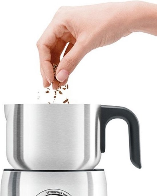 Sage SMF600BSS « The Milk Café » en acier inoxydable brossé - Mousseur à lait électrique - Mousse chaude et froide