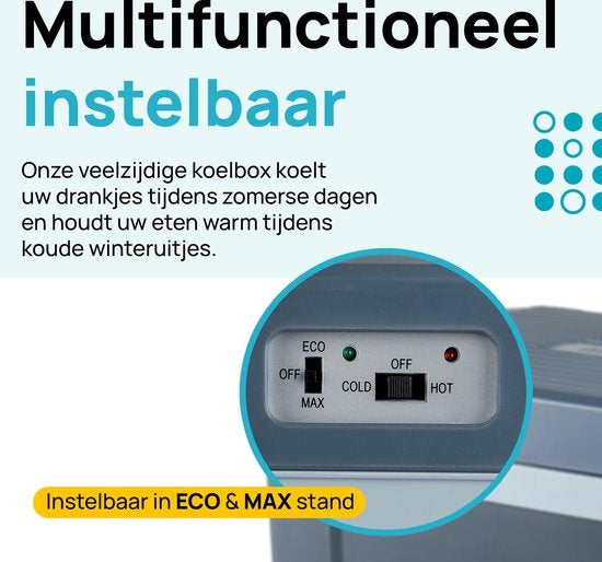 Glacière électrique - MOA - Avec fonction de chauffage - 12V et 230V - 40L