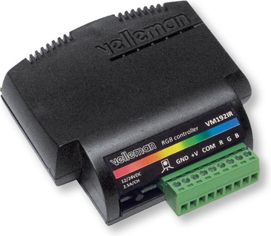 Contrôleur LED RGB VM192IR – 12-24 V – Avec télécommande IR et variateur
