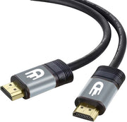 Câble HDMI Drivv. Premium 2.0 - Ultra HD 4K 60 Hz - HDMI vers HDMI - Compatible avec les consoles de jeux - 10 mètres - PVC - Gris