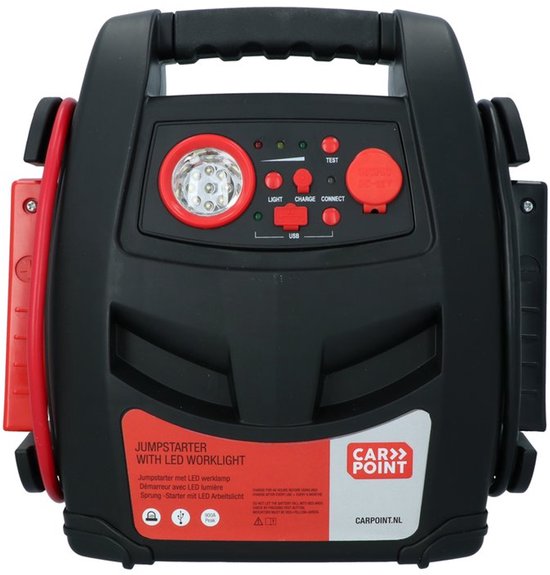 Carpoint Jumpstarter – 12 volts – Puissance continue 400 A – Éclairage LED – Aide au démarrage
