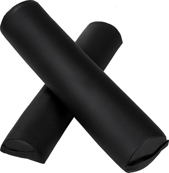 tectake - coussins de massage - set de rouleaux de support - couleur noir - 404370