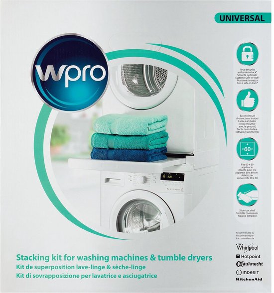 Wpro SKS101 – Kit empilable avec plateau coulissant - Universel