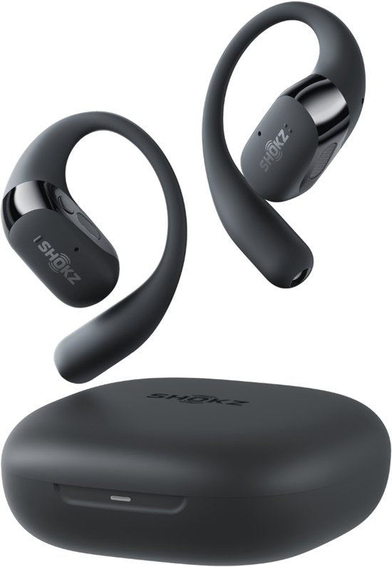 Casque de sport Shokz OpenFit 2 à écoute ouverte – Écouteurs sans fil – Noir