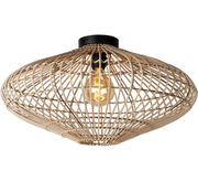 Lucide MAGALI - Plafonnier - Ø 56 cm - 1xE27 - Naturel