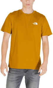 T-shirt imprimé à manches courtes et col rond - Chemises couleur camel