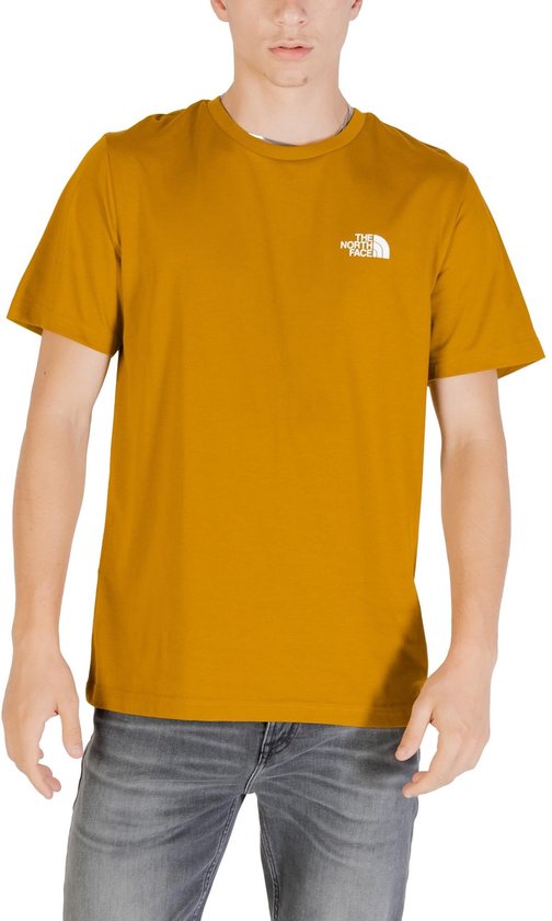 T-shirt imprimé à manches courtes et col rond - Chemises couleur camel