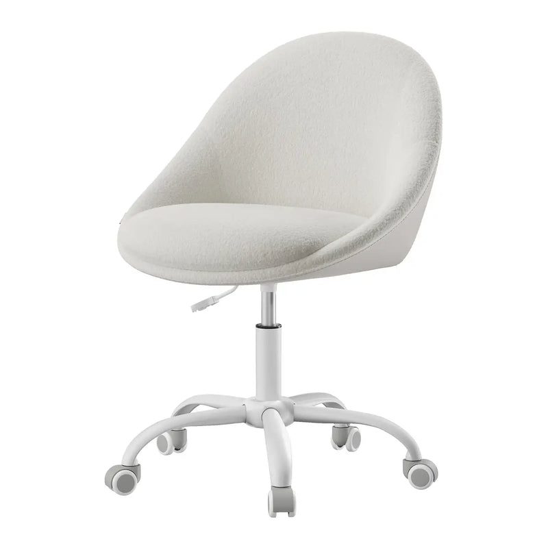 Chaise de bureau JOYFURNOS Sherpa - Réglable en hauteur - Beige/Blanc