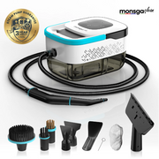 Nettoyeur vapeur Monsga 1 500 W – 3,5 bars – 1,6 L – temps de chauffe de 15 secondes – blanc