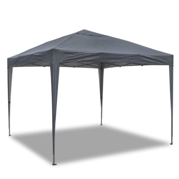 Tente de fête Handson One Touch Easy Up – 2,95 x 2,95 m – Hydrofuge – Anthracite