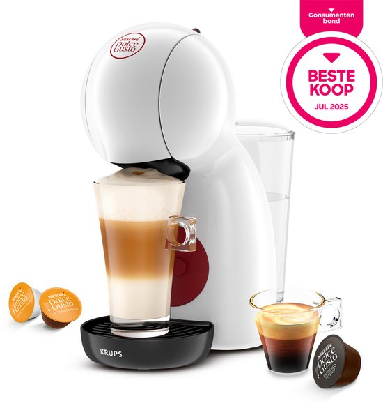 Krups NESCAFÉ Dolce Gusto Piccolo XS KP1A31 - Machine à café à dosettes - Blanche - Compacte - Pour dosettes Dolce Gusto